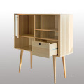 Mueble de almacenamiento de madera maciza de América del Norte